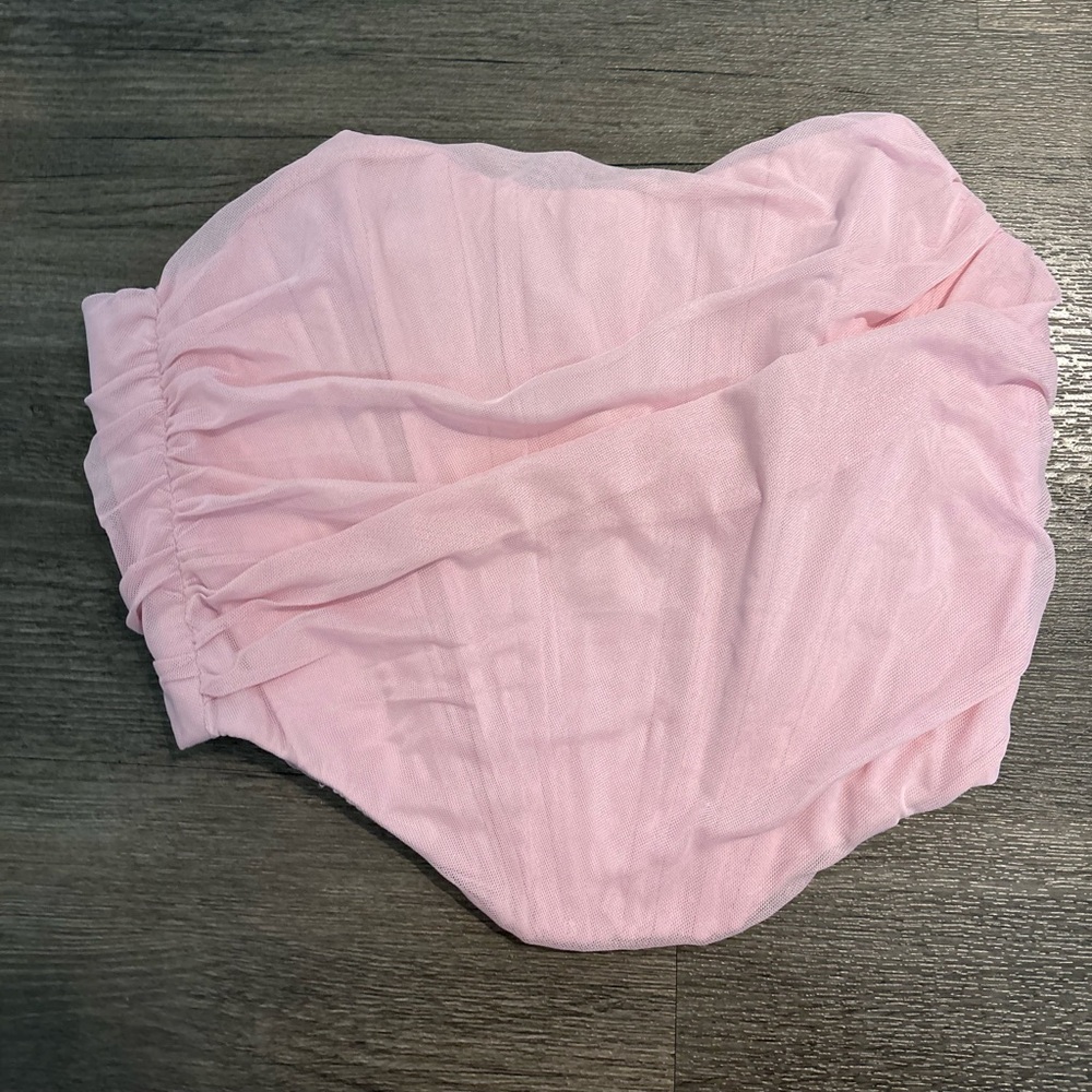 Corset top pink going out top